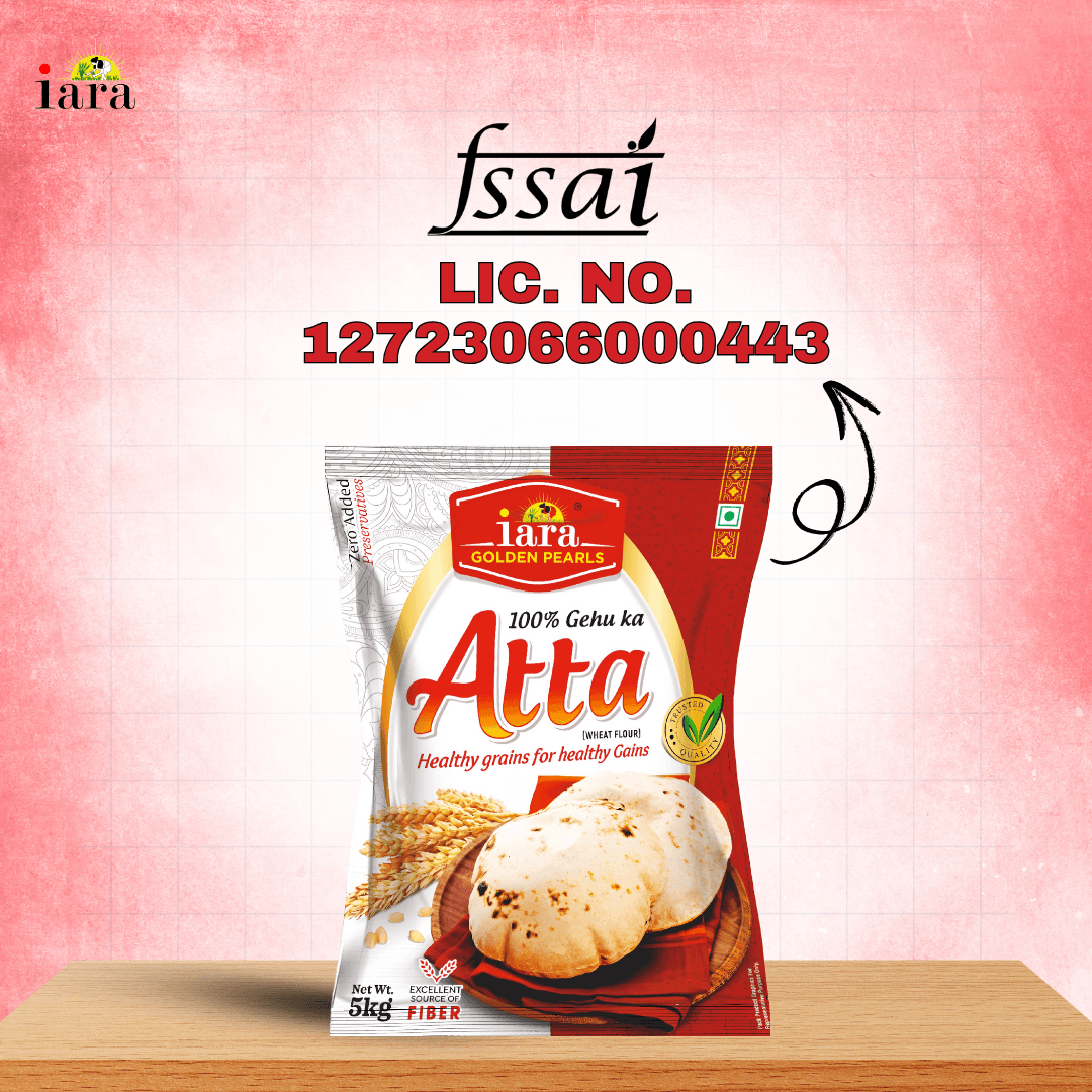Iara 100% Whole Wheat Atta - 5 Kg | Premium Chakki Fresh Flour for Soft & Healthy Rotis