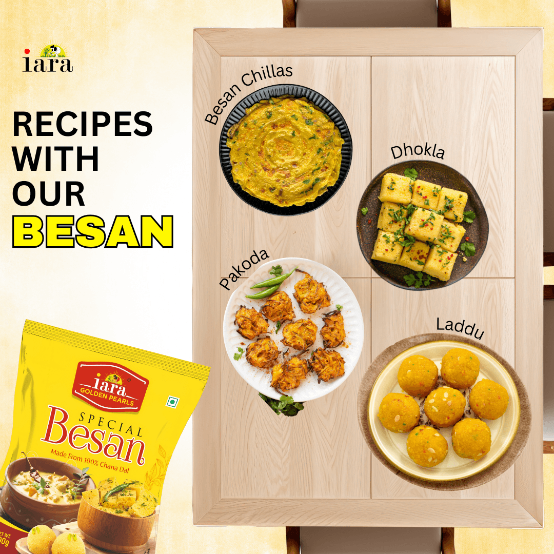 Iara Besan – 500 gms |100% Unpolished Chana Dal